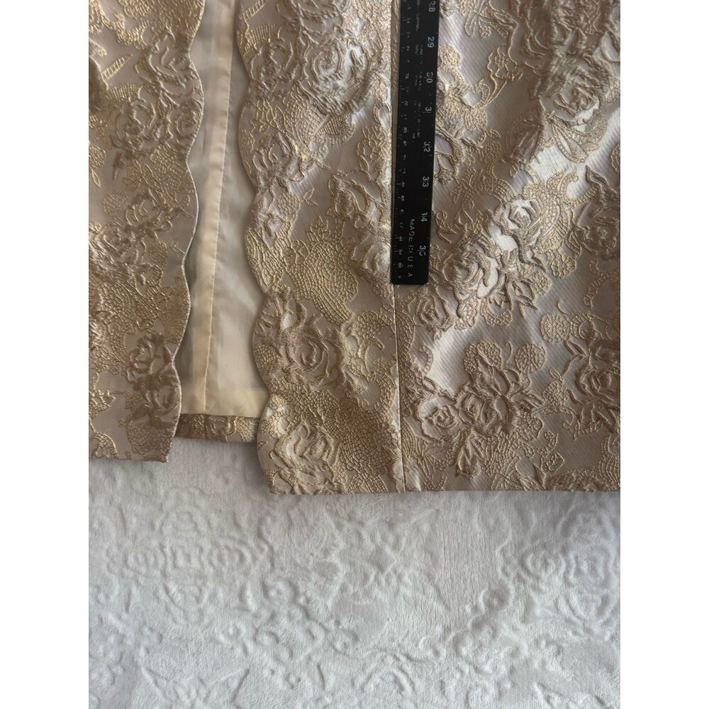KRISTA BELLA Ladies CHURCH GOLD LONG COAT SIZE 18 - Picture 7 of 13